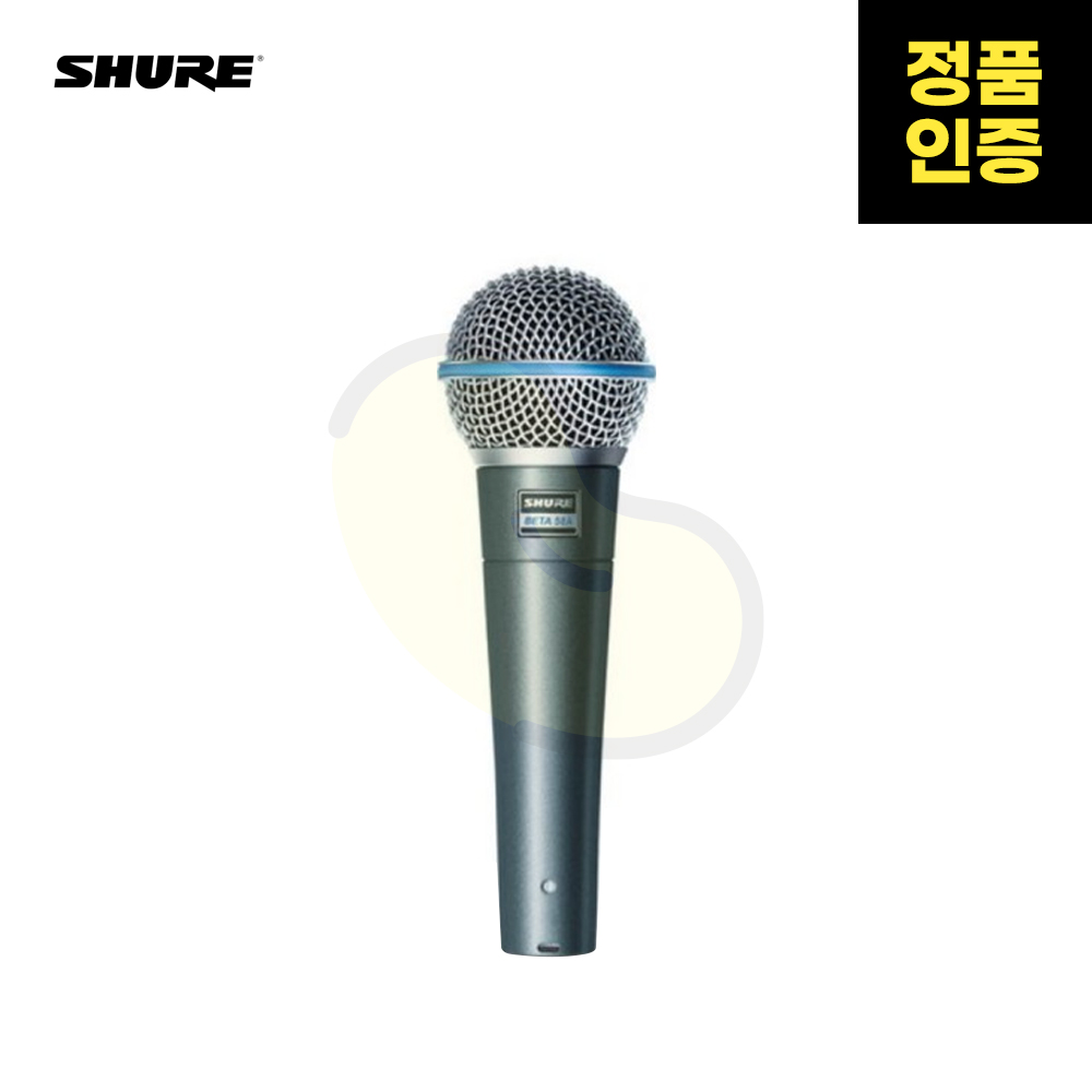 SHURE(슈어) BETA58A 유선 마이크, 실버, BETA58A 270,000원