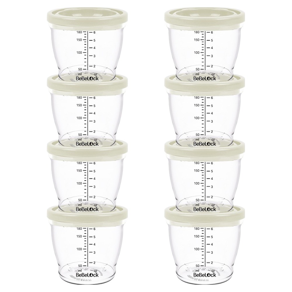 베베락 아이와 PP밀폐 이유식 용기, 180ml, 크림, 8개 12,000원