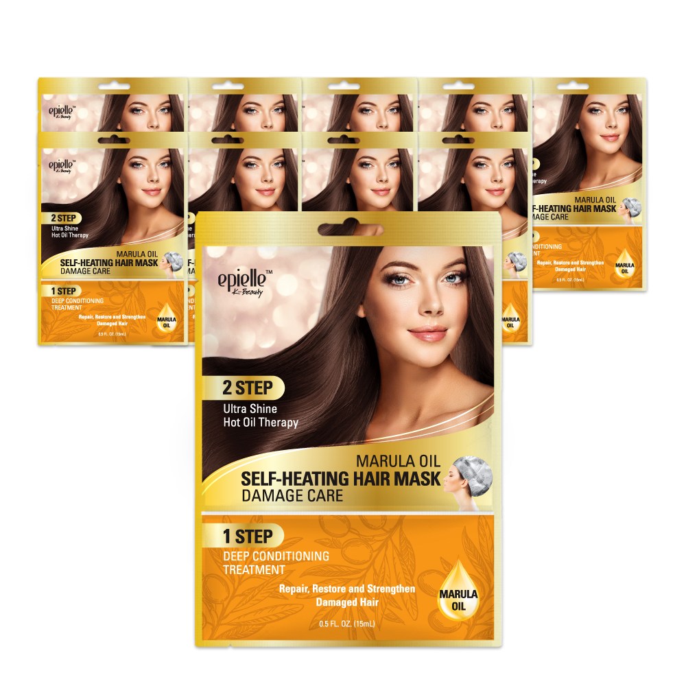 에피엘르 2단 셀프 히팅 스팀 헤어마스크 데미지케어 10팩 25,000원