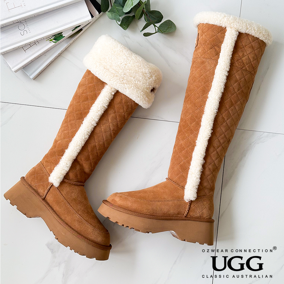 [호주정품완전무배] 오즈웨어 퀴나 마틀라쎄 시어링 어그 롱부츠 OB984M[쿠팡] 218,700원