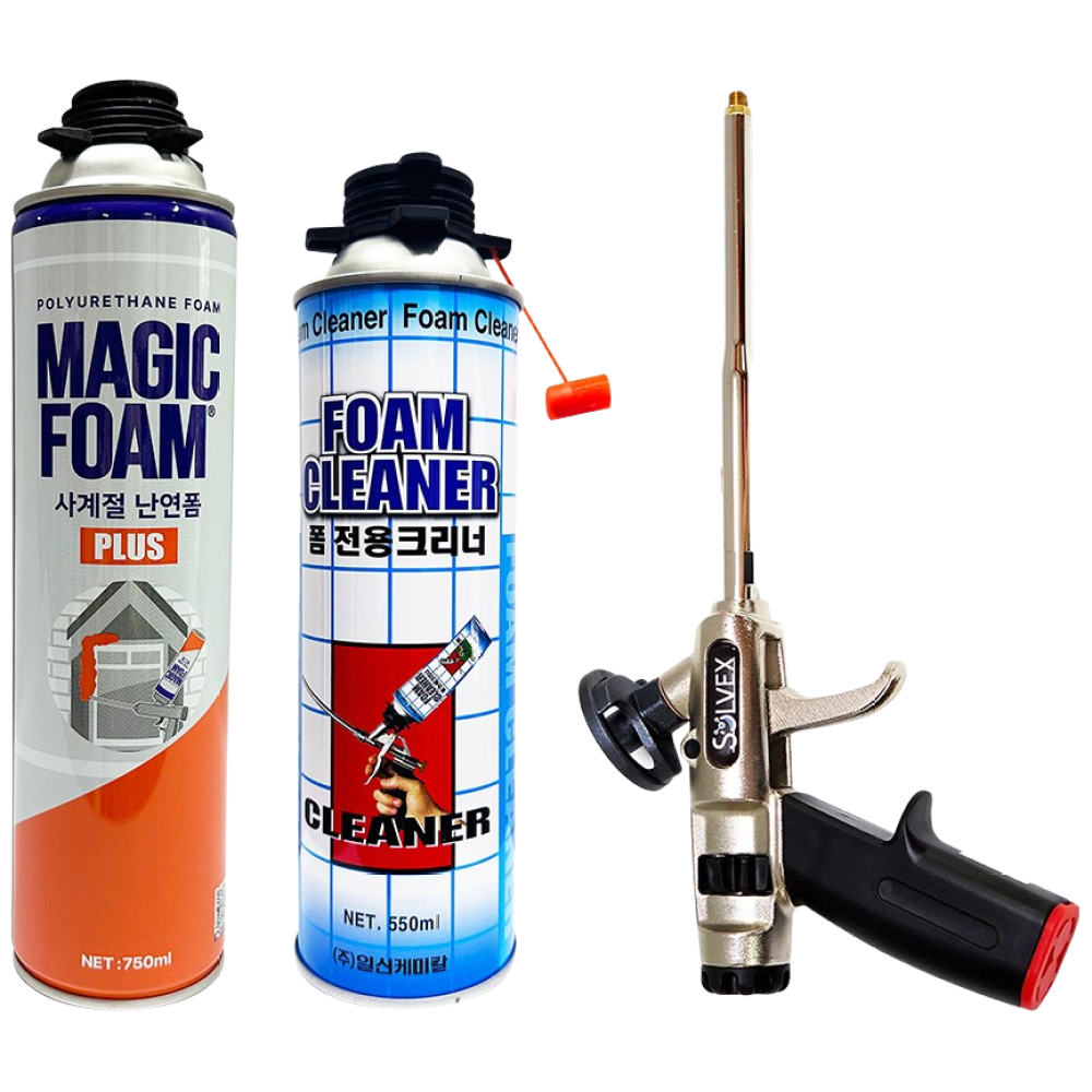 (우레탄폼셋트 2) 우레탄폼건 우레탄폼 폼크리너, 1개 30,000원