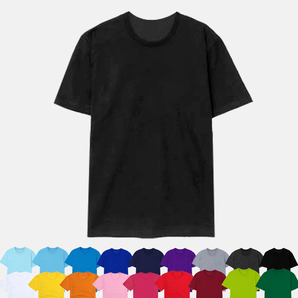 반팔 30수 라운드 무지티 남녀공용 단체티셔츠 식당 작업복 레이어드 빅사이즈 6,900원