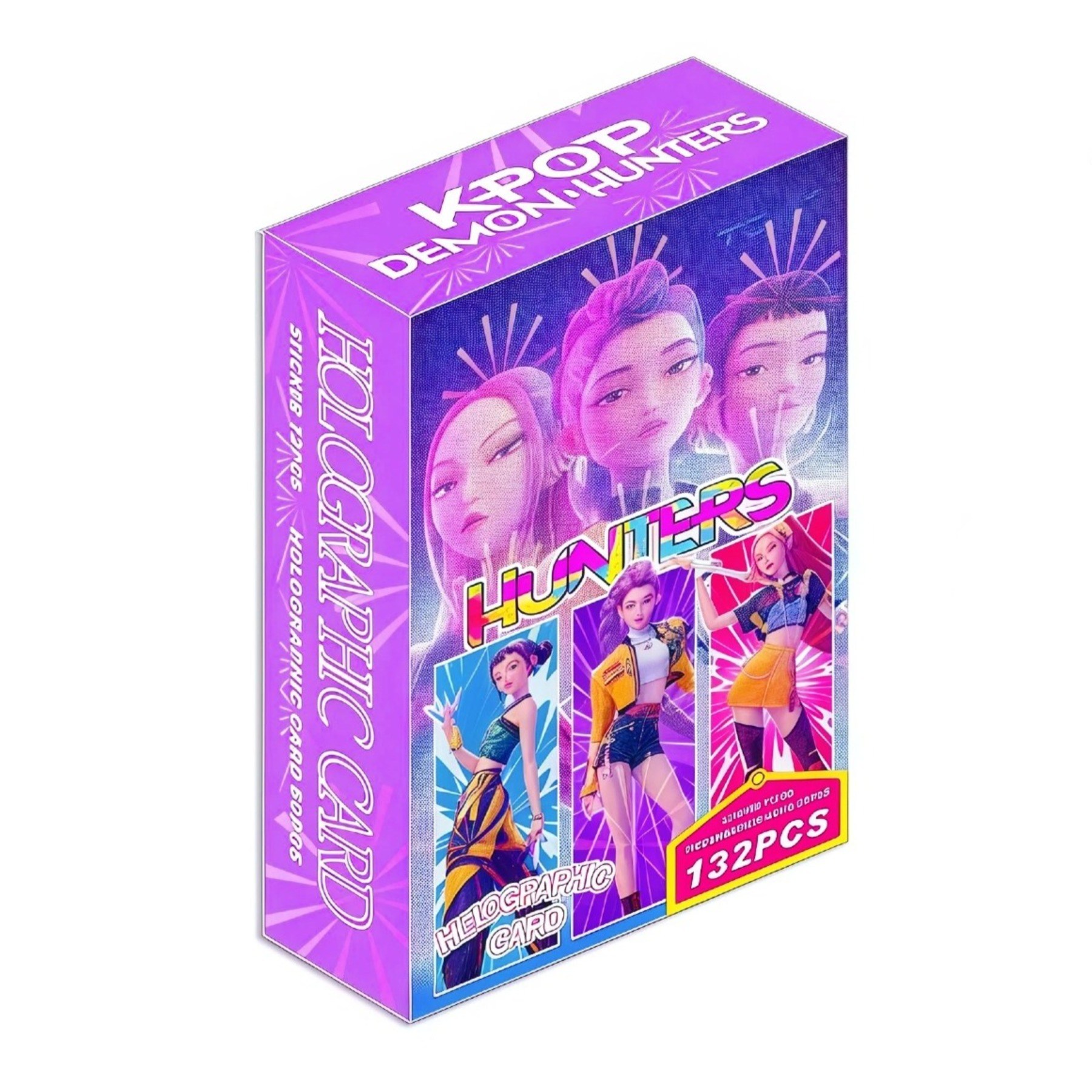 K-POP Demon Hunters 헌트릭스(Huntr/x) 데몬 헌터스 레이저 양면 로모카드+미니 스티커 세트 K팝 캐릭터 포토카드, 1세트, 혼합색 18,500원