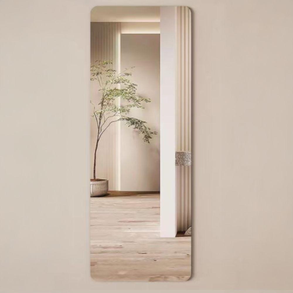 아크릴 부착 전신거울 라운드, 투명 7,500원