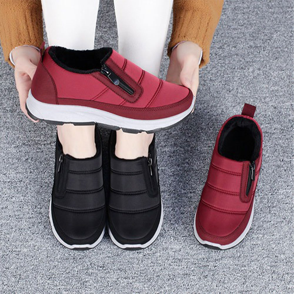 인포벨 행텐 남녀 가볍고 편한 패딩 슬립온 남성 여성 겨울 방한 패딩 기모 스니커즈 워킹화 운동화 지퍼형 21,000원