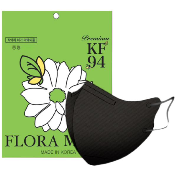 플로라 KF94 국산 새부리형 컬러 마스크 13,900원