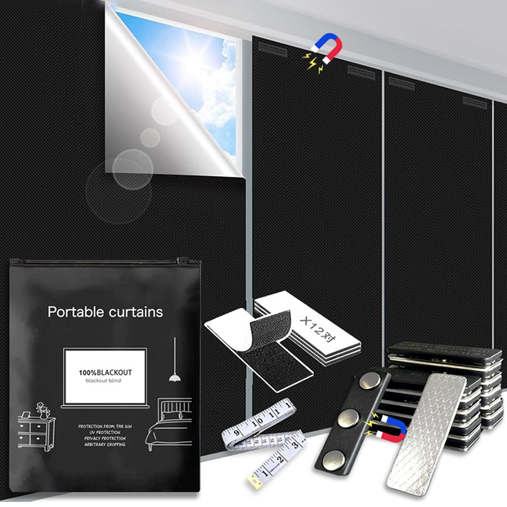 salimm 100%빛차단 마그네틱 벨크로 붙이는 암막커튼 시트지 세트 17,900원