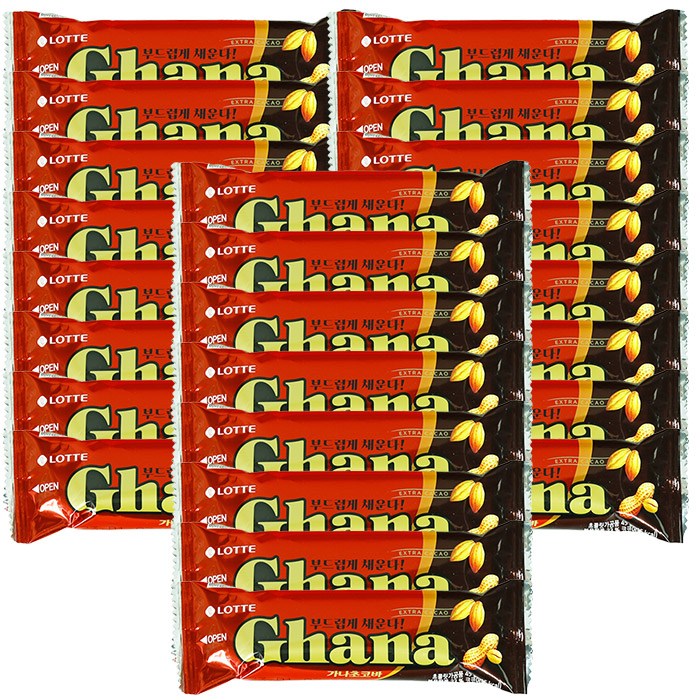 롯데 웰푸드 가나초코바 45g x 24개,초코바 간식, 24개, 45g 24,190원