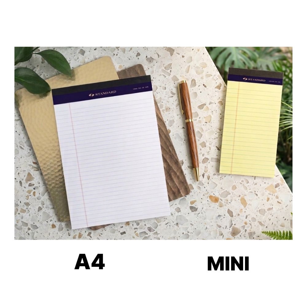 스탠다드 리갈패드 노트메모 세트구성 두종류, 2개, 50매, 화이트A4+A5 8,500원