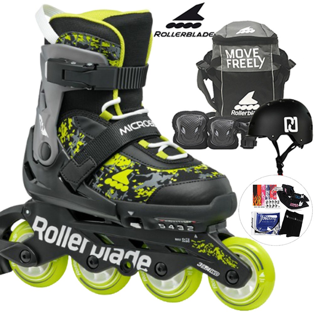 롤러블레이드 2025년 정품 아동 인라인 마이크로블레이드 SL 라임 가방 보호대 헬멧 세트 5종사은품 273,000원