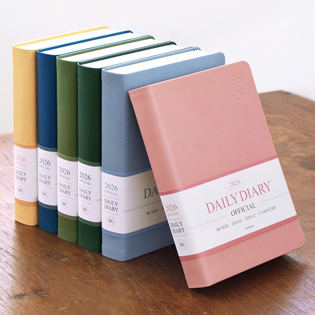 2026년 오피셜 B6 데일리 다이어리(날짜형 32절 일간) 19,800원