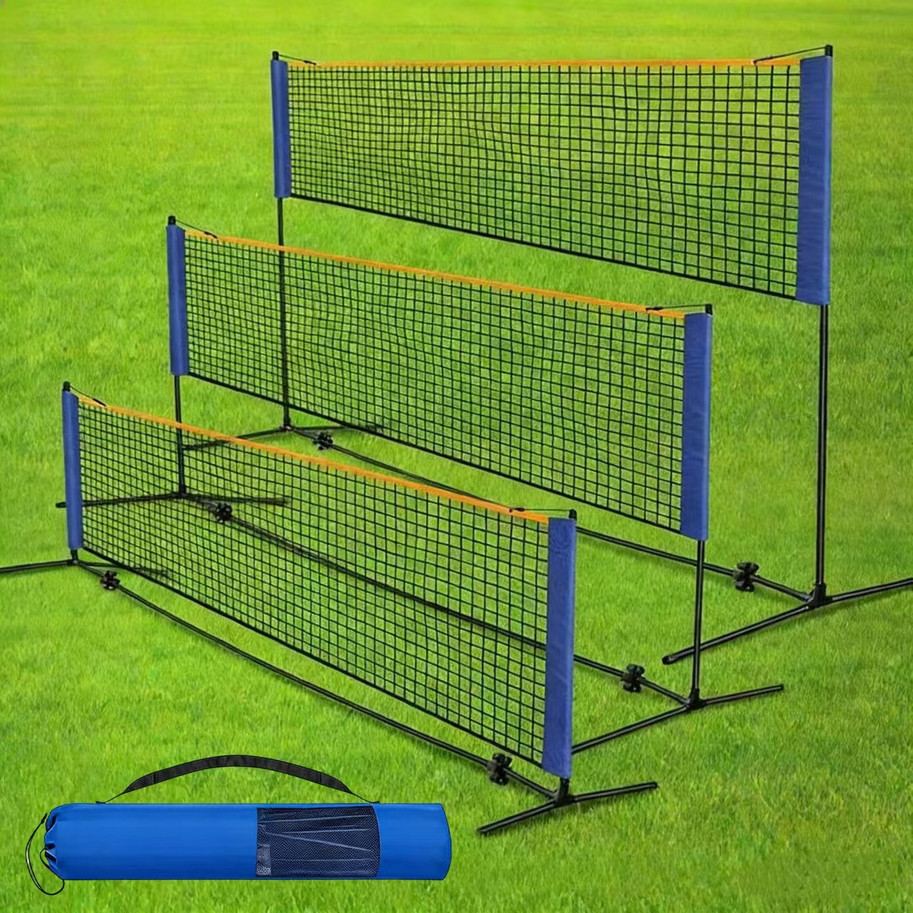 휴대용 배드민턴 네트 높이조절 이동식 네트 족구 배구 멀티네트 다용도 네트 스포츠 그물 네트 간편설치 네트, 1개 95,070원