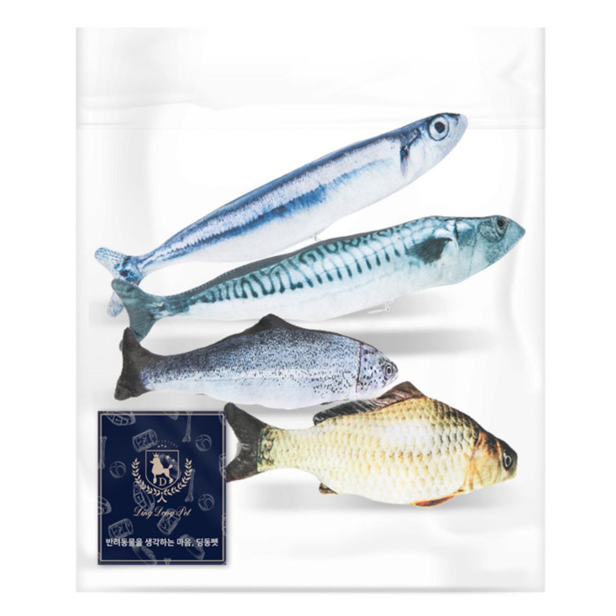 딩동펫 고양이 캣닢 물고기 인형 4종 세트 8,900원