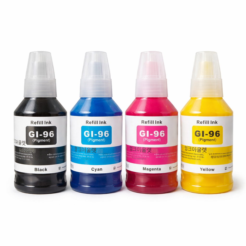 잉크아울렛 캐논 GI-96 호환잉크 세트 GX7090 GX6090 GX5090 GX4090 GX3090 GI96 재생잉크 세트, 1개, GI-96 호환잉크4색세트 18,640원