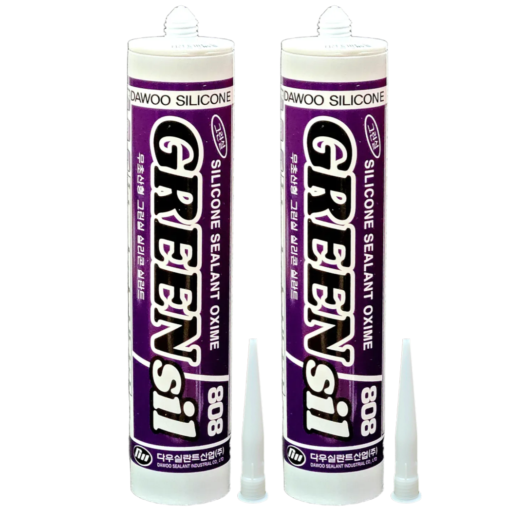 퀵마켓 다용도 그린씰 808 실리콘 (노즐 포함), 백색, 2개 8,600원