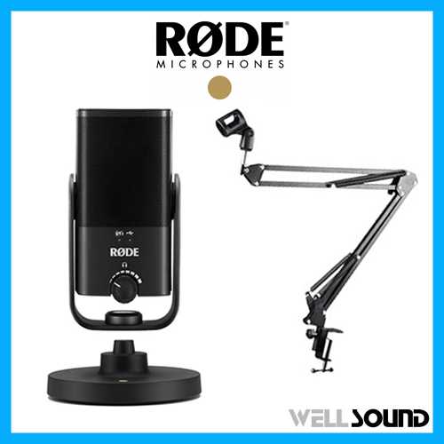 (웰사운드+오늘출발) 로데 NT-USB Mini 콘덴서 마이크 2관절 책상고정형 마이크 스탠드 패키지 184,000원