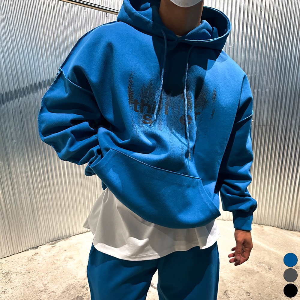 남자 빅사이즈 이중지 합포 데끼 후드 티셔츠 커플후드티 간절기후드 오버핏후드 루즈핏 도프룸 42,500원