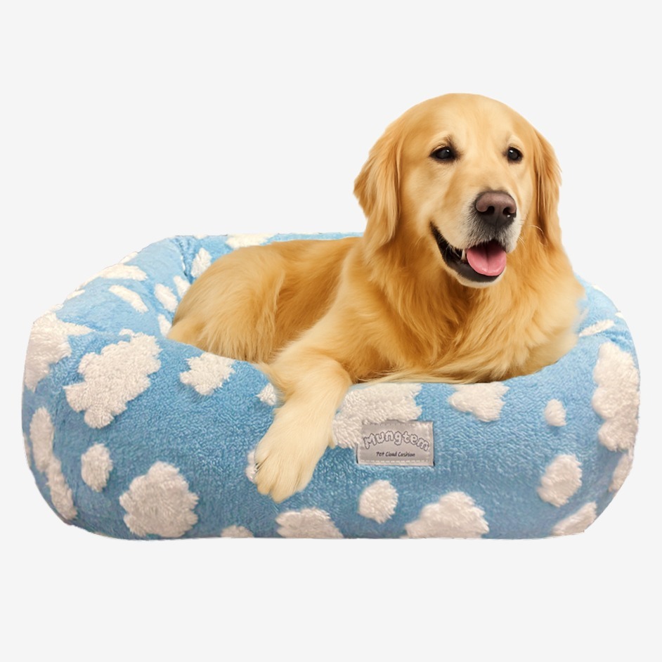 멍템 강아지 쿠션 방석 사각, 구름, 1개 63,400원