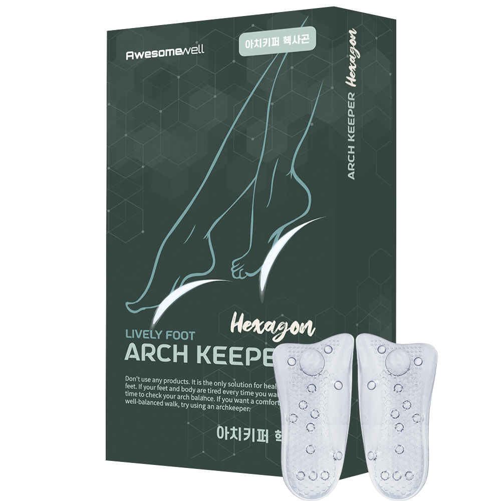 어썸웰 아치키퍼 헥사곤 프리미엄 실리콘 깔창, 1개 29,800원