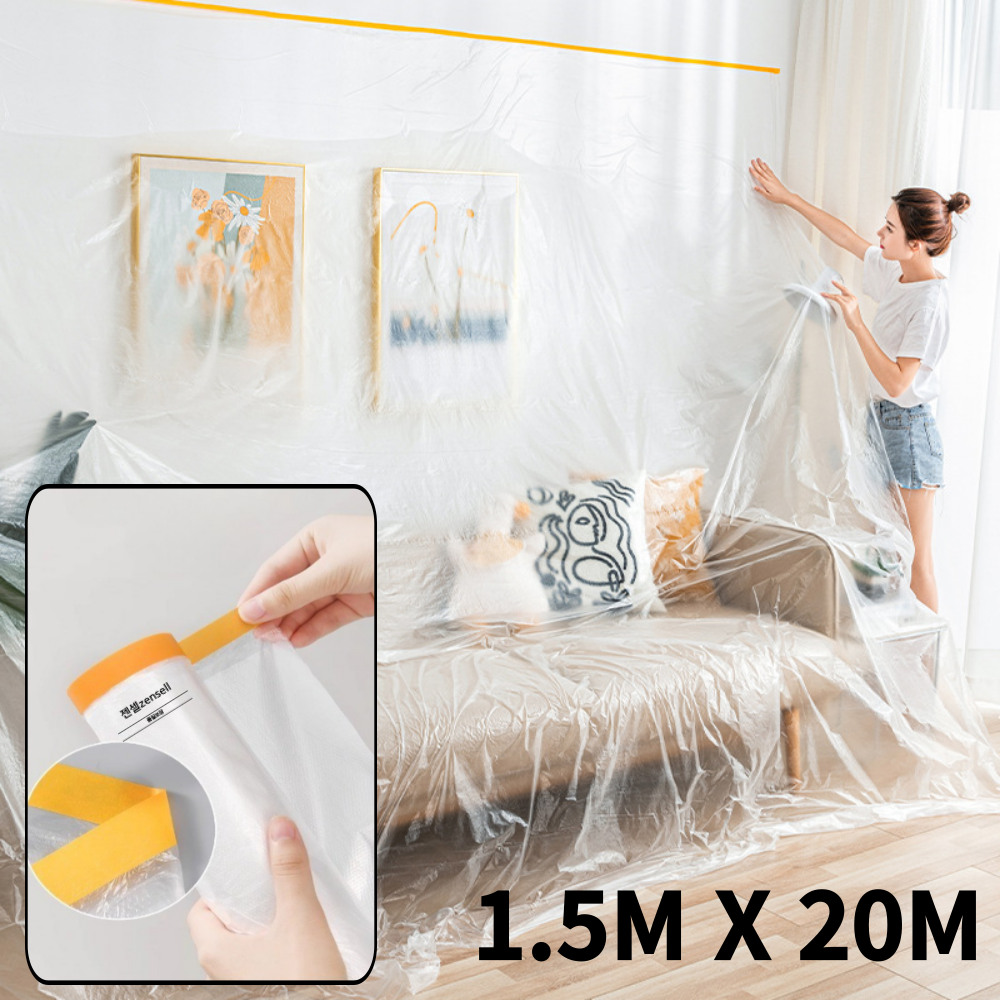 젠셀 붙이는 대형비닐덮개 마스킹 커버링 테이프 1.5m X 20m 6,390원