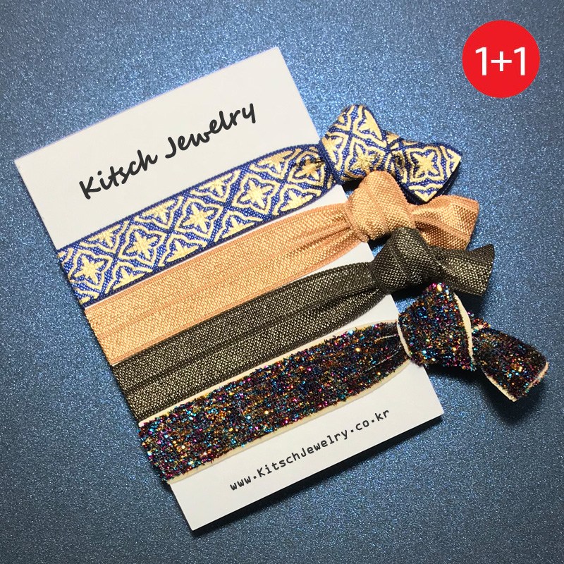 키치쥬얼리 1+1 엘라스틱 헤어타이 모로칸 4,900원