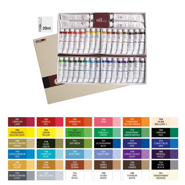 (신한) 전문가 유화물감 20ml 36색세트 오일칼라 144,500원
