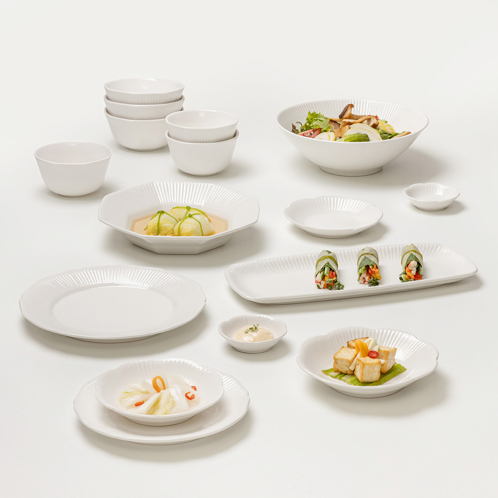 윤도자기 순백 6인 식기 홈세트 37p 164,710원