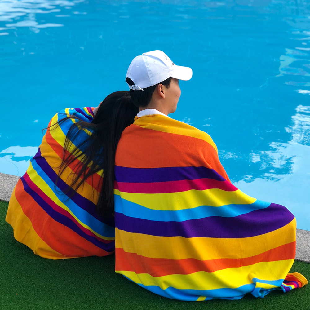 커플형 비치타올 수영장 바닷가 캠핑장 대형,특대형SET 물놀이타올 16,900원