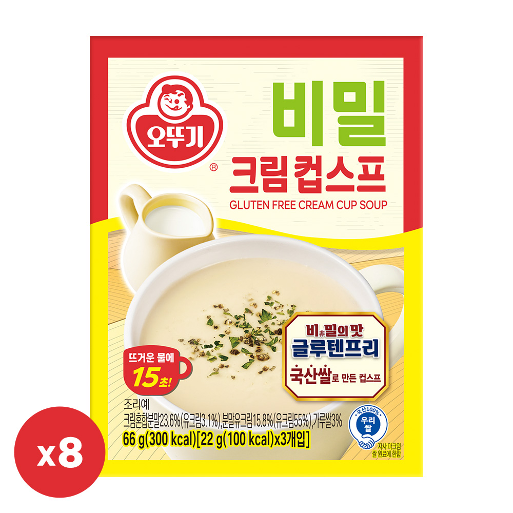 오뚜기 비밀 크림컵스프(22GX3) 8개, 22g, 24개 22,900원