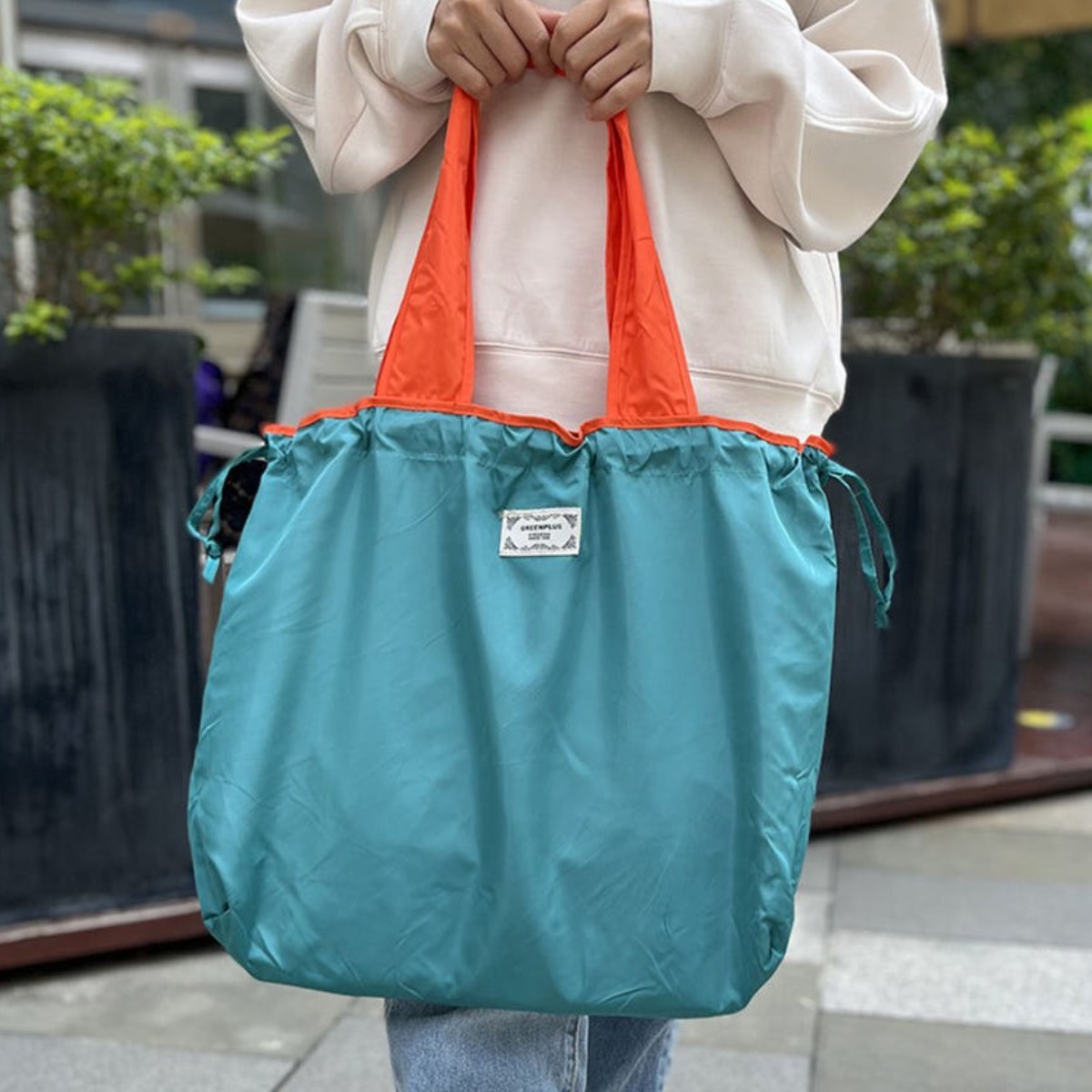 [인사이드몰] 접이식 대용량 휴대용 장바구니 시장바구니, 1개 5,600원