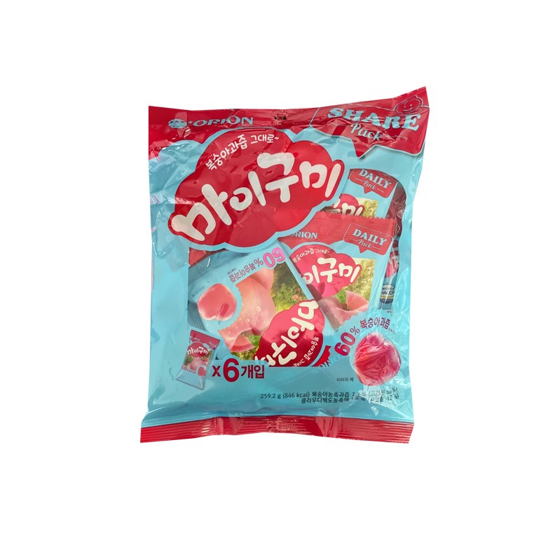 오리온 복숭아과즙 그대로 마이구미, 259.2g, 12개 36,850원