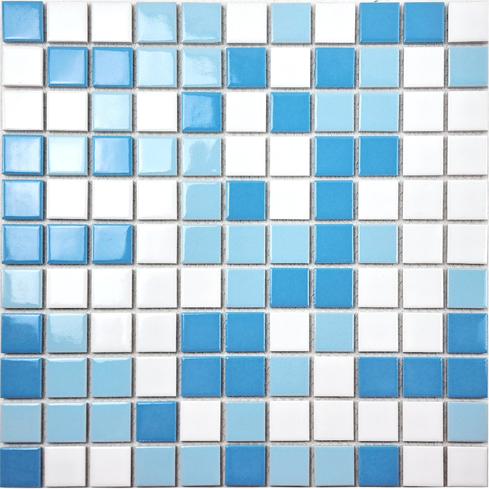 자기질모자이크타일 25mm 화이트오션믹스 유광 11장 [박스판매=1해배] 31,500원