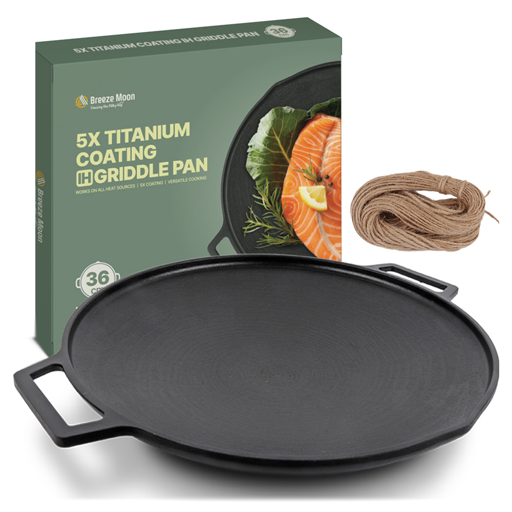 브리즈문 티타늄 5중코팅 인덕션 겸용 통주물 캠핑 그리들 팬 36cm 20,480원