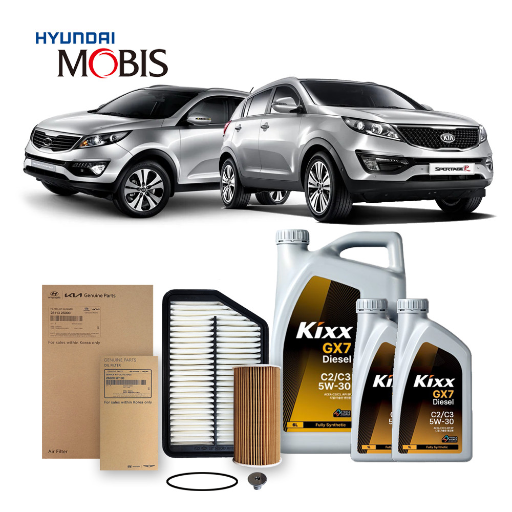 더뉴 스포티지 R 2.0 디젤 (13-15년식) 킥스합성유+순정필터세트 5W30, 1개 105,160원