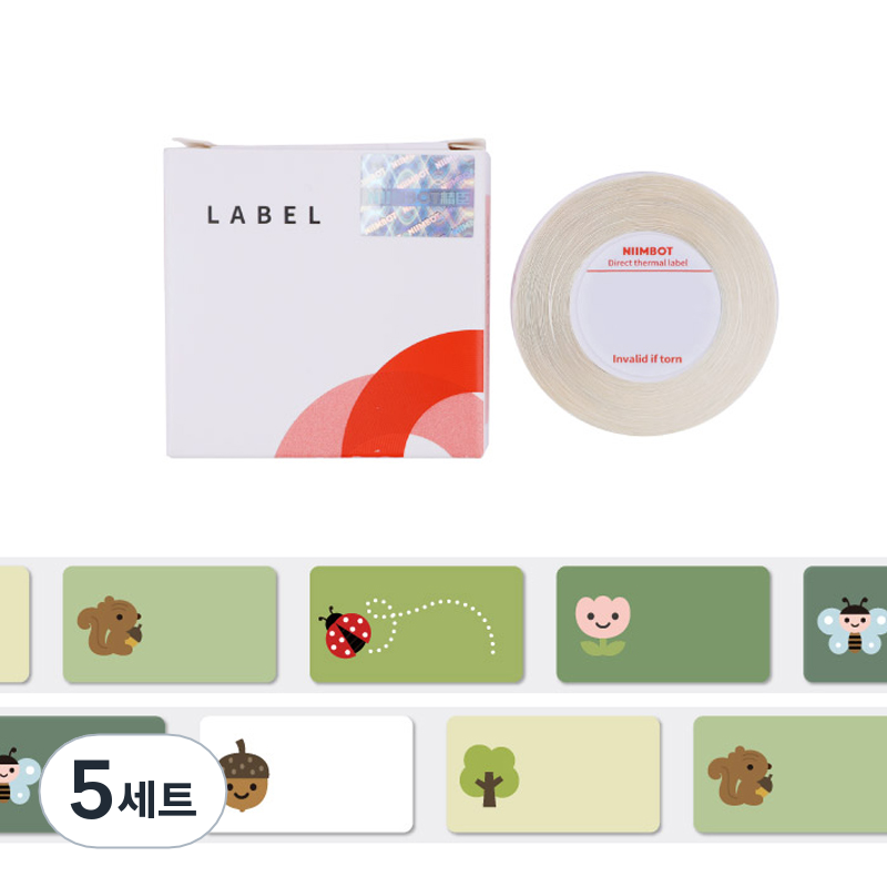 님봇 D 시리즈 휴대용 H1S 전용 라벨용지 23숲속이야기 34,500원