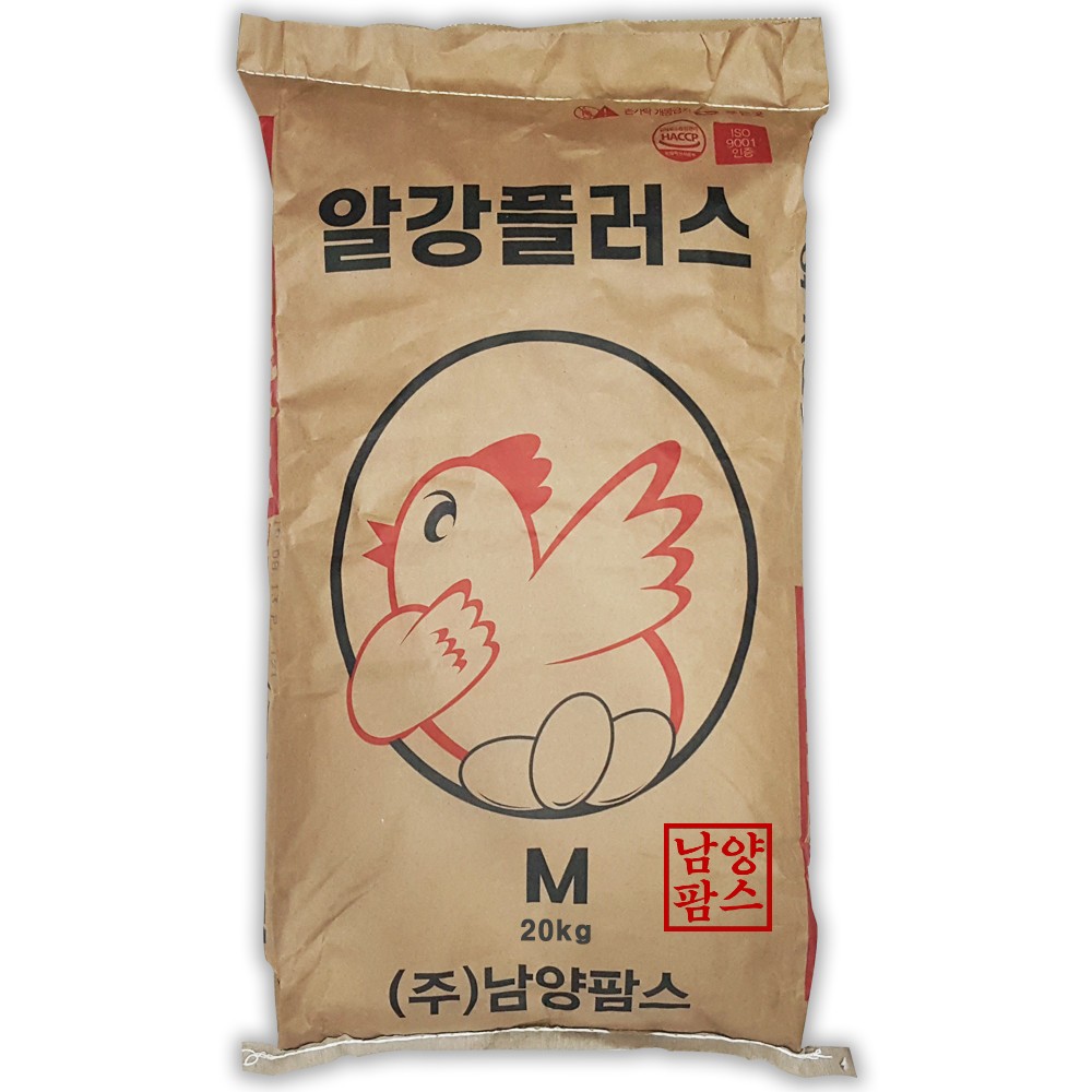 한일 알강플러스20kg 닭사료 닭모이 닭먹이 오골계 청계 산란사료, 1개, 20kg 17,200원