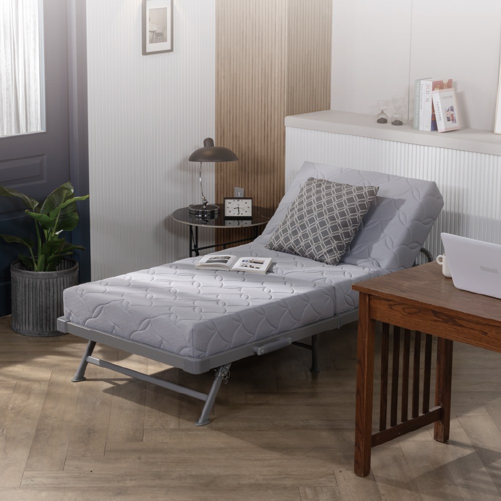 라꾸라꾸 뉴프리미엄침대 CBK-024N 유로탑 포켓스프링 접이식침대 라꾸라꾸침대 1인용, 그레이 449,000원