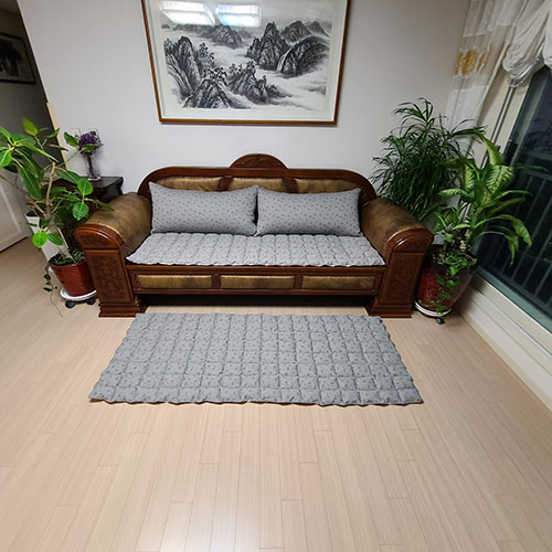 한이 선염프린트 돌쇼파매트 3인용 4인용 두툼한 돌쇼파패드, 현재가 74,000원