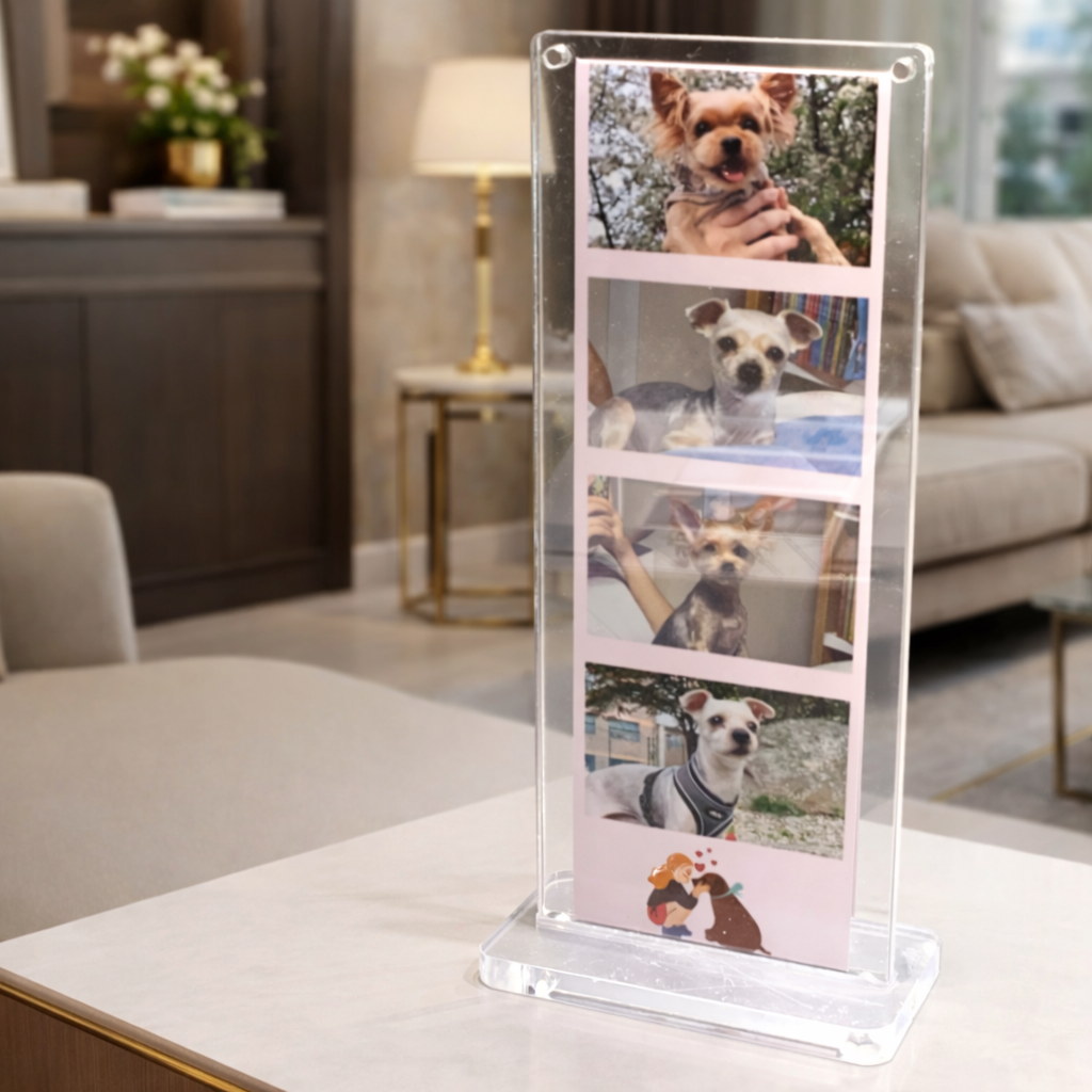 몽이아 2x6 투명 아크릴 자석 냉장고 스탠드 사진 액자 인생네컷 포토이즘 납골당, 2개, 자석투명아크릴액자세트+받침대 16,700원