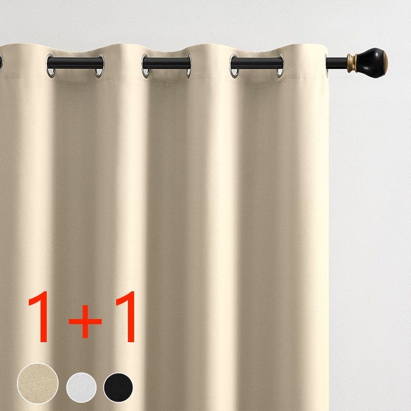 1+1 완전 빛차단 암막커튼 단열 방한 아일렛형 27,800원