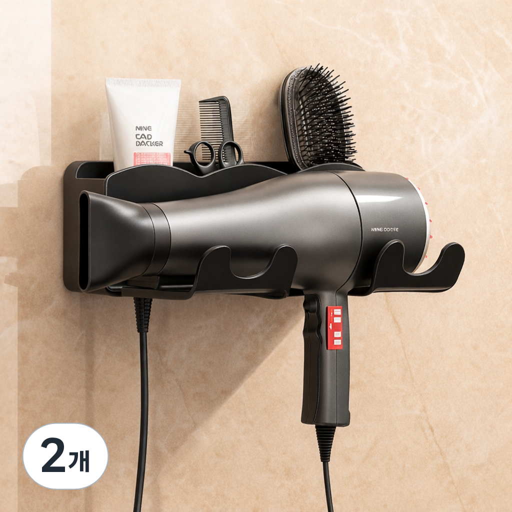 코지드 무타공 수납형 헤어 드라이기 거치대 18,310원