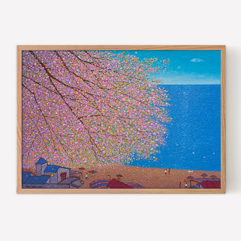 [인메이블] 장용길 작가 24종 아트에디션 풍경화 그림 거실 달항아리 인테리어 액자 259,890원