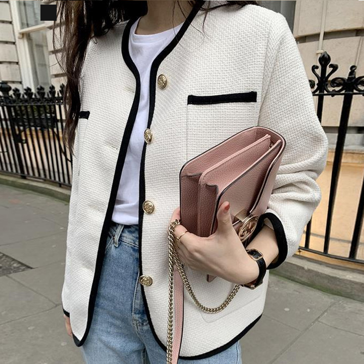 뮤리엘 여성용 금장 포인트 트위드 자켓 44,840원