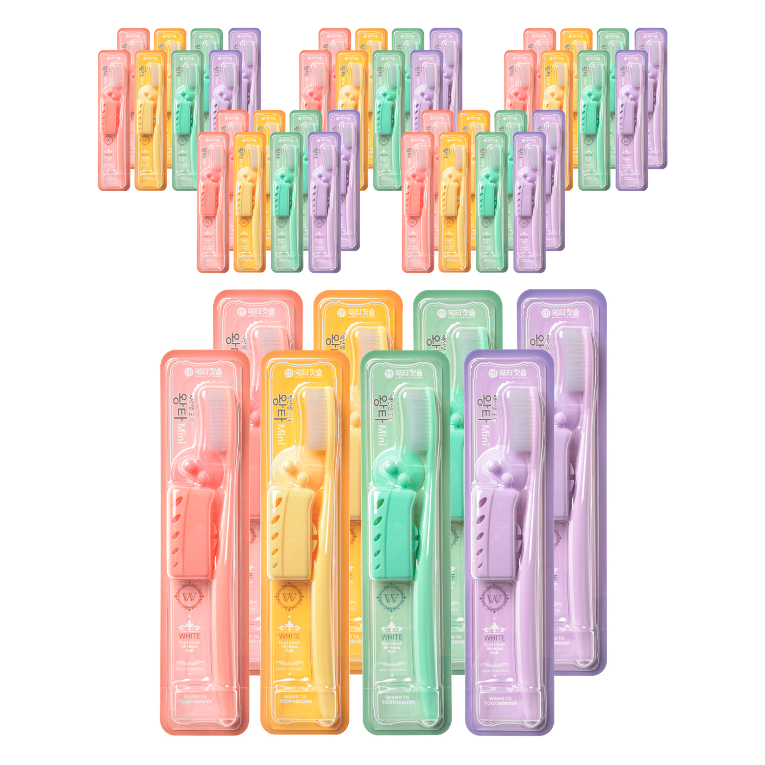 왕타 미니 베이직 칫솔 세트, 8개입, 6세트 94,800원