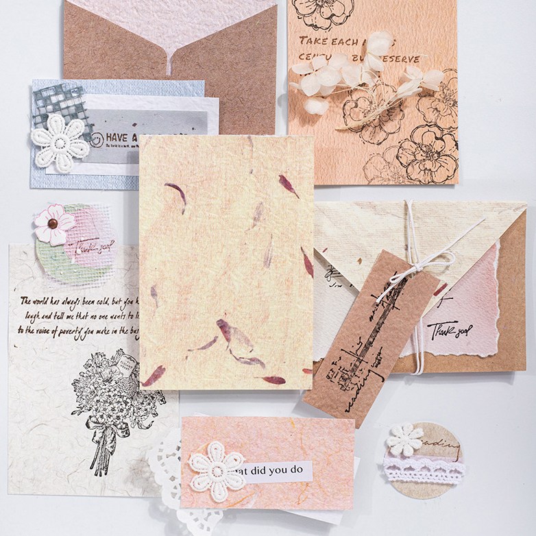 올리브파티 데일리라이프 시리즈 감성 빈티지 다꾸 배경지 메모지 30매 세트 12,800원