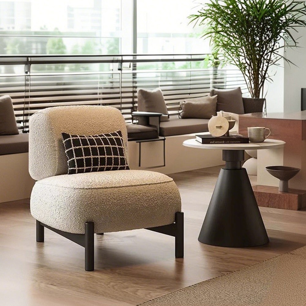 하루꿈 1인용 램스울 소파 푹신한 의자 거실 감성 빈티지 쇼파 의자 원룸 거실 카페 소파 89,600원