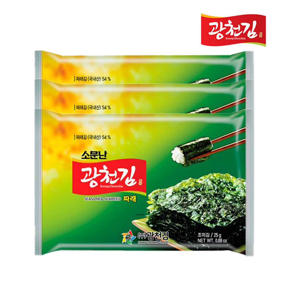 소문난 광천김 파래 전장김 25g x 36봉, 36개 37,800원