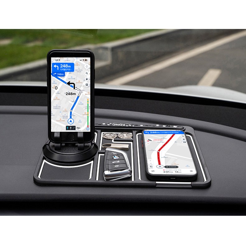 KDNC 차량용 휴대폰 거치대 대시보드 무설치 세트, 블랙, 1개 11,900원