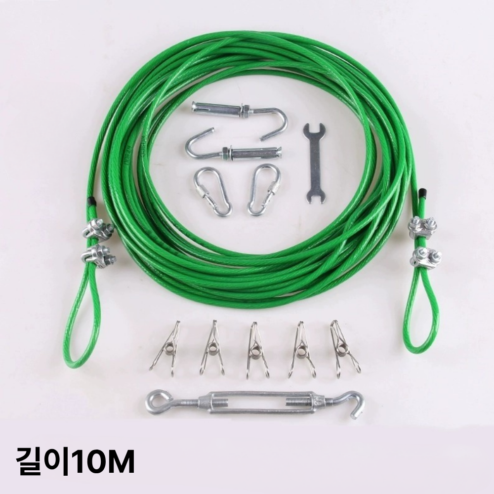 태현스토어 야외 와이어 빨래줄 캠핑, 10m, 1개 12,500원