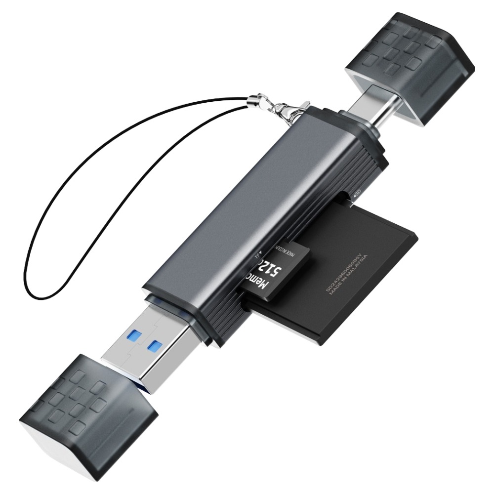 일리온 C타입 USB-A 3.0 SD카드 MicroSD카드 OTG 멀티 카드리더기, 메탈, 1개, 단일상품 8,900원